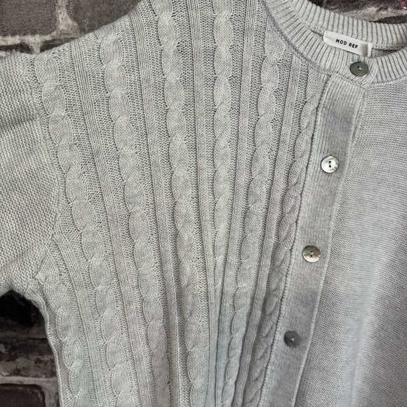Mod Ref button down cardigan sweater gray - Picture 5 of 8